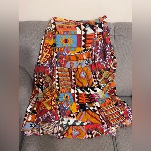 Colorful Patterned Women's Skirt